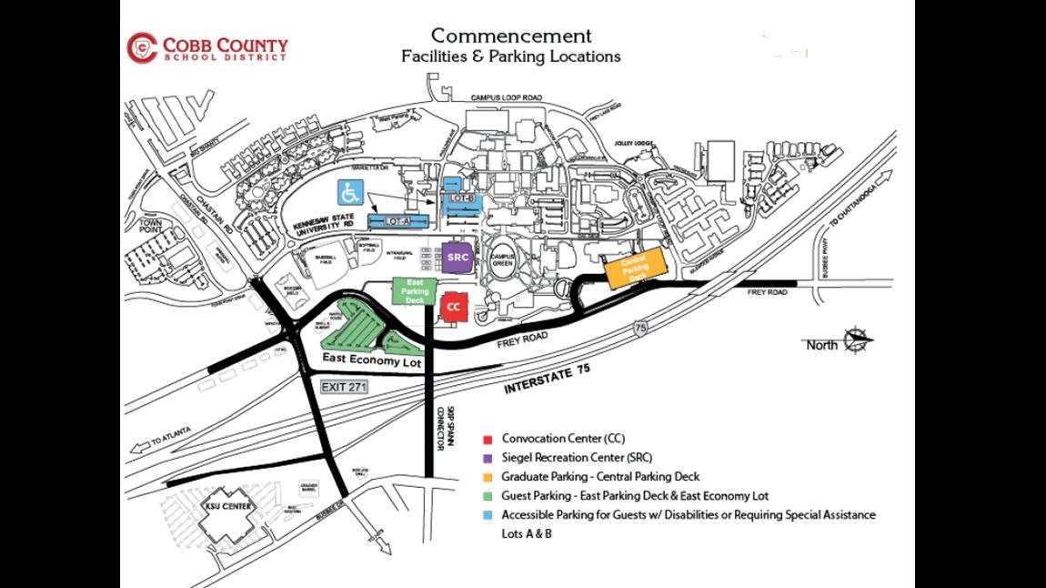 Map of KSU - Graduation